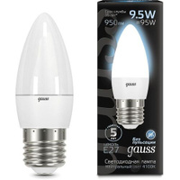 Упаковка ламп LED GAUSS E27, свеча, 9.5Вт, 10 шт. [103102210]