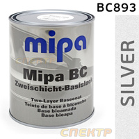 Автоэмаль база Mipa BC893 (1л) крупное серебро, металлик серебристый 2420170108