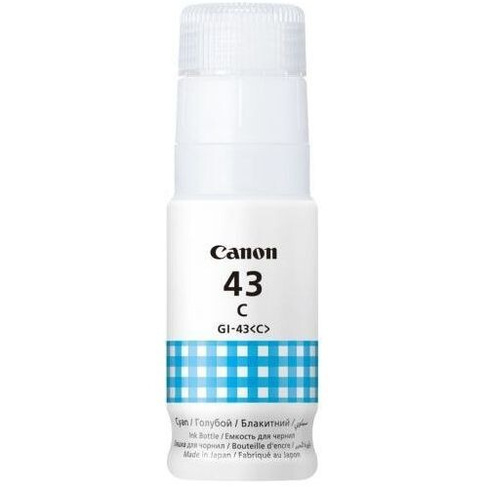 Чернила Canon GI-43C 4672C001, для Canon, 60мл, голубой