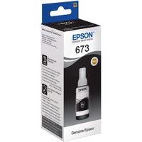 Чернила Epson 673 C13T67314A, для Epson, 70мл, черный