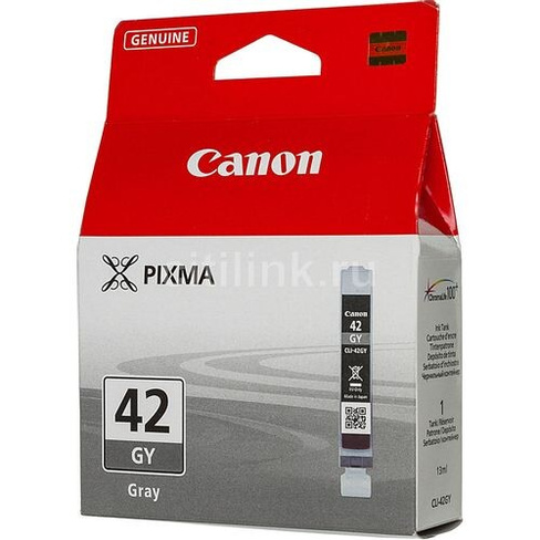 Картридж Canon CLI-42GY, серый / 6390B001
