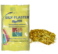 Блески-мини для добавления в жидкие обои Silk Plaster 10гр. золотые палочки