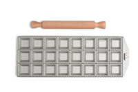 Форма для равиоли - пельменница Marcato Classic Ravioli Tablet 24, квадраты 50х50 mm