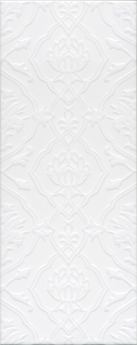 Керамическая плитка Альвао структура белый матовый 20х50