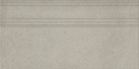 Керамическая плитка Плинтус Монсеррат серый светлый матовый обрезной 20х40