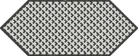 Керамическая плитка Декор Келуш 3 черно-белый 14х34