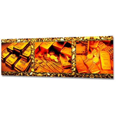 Фартук Кухонный на стену "Золото ФФ 37" 2000*600*1,5мм, ПВХ, фотопечать с жиростойким матовым покрытием ФартукоФФ