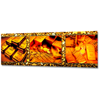 Фартук Кухонный на стену "Золото ФФ 37" 2000*600*1,5мм, ПВХ, фотопечать с жиростойким матовым покрытием ФартукоФФ