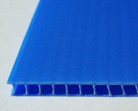 Полипропилен Сотовый ПП 3 мм синий 2000*3000 ρ=0,80