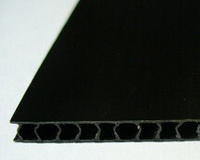 Полипропилен Сотовый ПП 5 мм черный 2000*3000