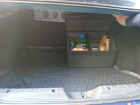 Сумка органайзер EVA в багажник автомобиля (50х30х30) чёрный, чёрный кант