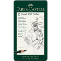 Faber-Castell Набор карандашей чернографитных Castell 9000 12 шт., 119065 зеленый 1 шт.
