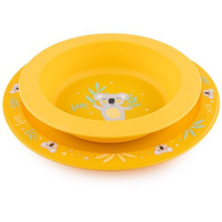 Комплект посуды Canpol Babies Exotic Animal (56/523), желтый