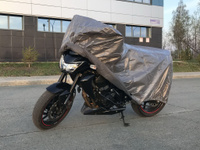 Чехол ЭКОНОМ плюс для мотоциклов СПОРТ-ТУРИСТ в базовой комплектации, размер для Aprilia Caponord 1200 Защитные-тенты