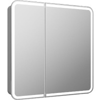 Зеркало-шкаф Континент Elliott LED 800х800 с розеткой и датчиком движения (МВК014)