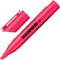 Текстовыделитель Kores розовый (толщина линии 1-5 мм)