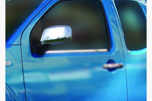 Накладки на зеркала Carmos (2 шт, пластик) Nissan Navara 2004-2015