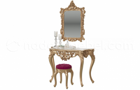 Консоль и зеркало ЗК 01 Золото матовый Мэри мебель