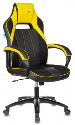 Кресло Zombie VIKING 2 AERO черный/желтый искусст.кожа/ткань