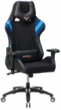 Кресло Zombie VIKING 4 AERO черный/синий искусст.кожа с подголовником