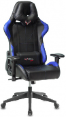 Кресло Zombie VIKING 5 AERO черный/синий с подголовником