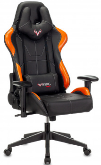 Кресло Zombie VIKING 5 AERO черный/оранжевый с подголовником