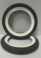 Покрышка 12 1/2х2 1/4 (62-203) Deli Tire (Индонезия), (SA-206) белая полоса №008135