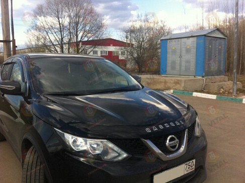 Дефлектор капота VIP (пластик) Nissan Qashgai 2014+