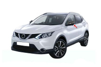 Накладки на зеркала Omsa (2 шт, карбон) Nissan Qashqai 2014+