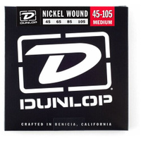 DBN45105 Комплект струн для бас-гитары, никелированные, Medium Light, 45-105, Dunlop