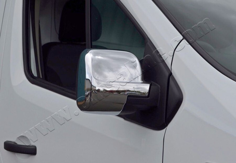 Накладки на зеркала Omsa 2 шт, пластик Renault Trafic 2014+