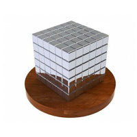 Куб из магнитных кубиков 5 мм Тетракуб TetraCube "Неокуб", стальной, 216 элементов/Тетракуб стальной Neocube