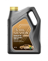 Масло моторное S-OIL 7 GOLD #9 PAO A3/B4 0W40 4 л синтетика