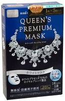 Quality First Queen's Premium Mask White Выравнивающая цвет кожи лица плацентарная Маска 5 шт Кволити Ферст