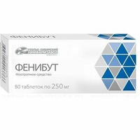 Фенибут Таблетки 250 мг 50 шт Усолье-Сибирский Химфармзавод