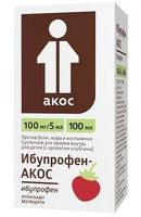 Ибупрофен-АКОС суспензия со вкусом клубники 100 мг/5 мл 100 мл Синтез