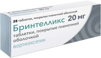 Бринтелликс Таблетки покрытые оболочкой 20 мг 28 шт ЛУНДБЕК