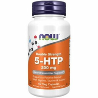Now Double Strength 5-HTP Капсулы 200 мг 60 шт Now Foods