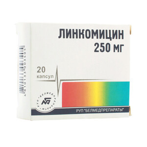 Линкомицина гидрохлорид Капсулы 250 мг 20 шт Белмедпрепараты