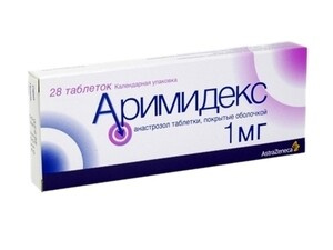 Аримидекс Таблетки покрытые пленочной оболочкой 1 мг 28 шт AstraZeneca