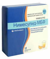 Нимесулид-мбф Гранулы для суспензии 100 мг 10 шт Марбиофарм