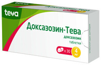 Доксазозин-Тева Таблетки 4 мг 30 шт ТЕВА