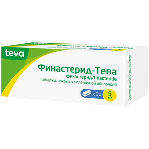 Финастерид-Тева Таблетки покрытые пленочной оболочкой 5 мг 30 шт ТЕВА