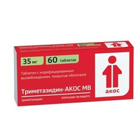 Триметазидин-АКОС МВ таблетки с модифицированным высвобождением 60 шт Биоком