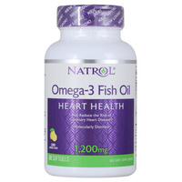 Natrol Омега-3 Рыбий жир 1200 мг Капсулы 60 шт Фармацевтическая компания ОМ