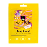 HOLLY POLLY Маска для лица тканевая, витаминная, на кремовой основе, с витамином С и ягодами асаи / Holly Polly Bang Ban