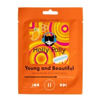 HOLLY POLLY Маска для лица тканевая, питающая, на кремовой основе, с медом и манго / Holly Polly Young and Beautiful 22