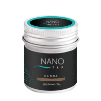 NANO TAP Хна для бровей в баночке, серо-коричневый / NanoTap grey brown 10 гр