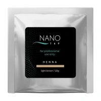 NANO TAP Хна для бровей в саше, светло-коричневый / NanoTap light brown 10 гр