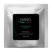 NANO TAP Хна для бровей в саше, черный / NanoTap dark 10 гр